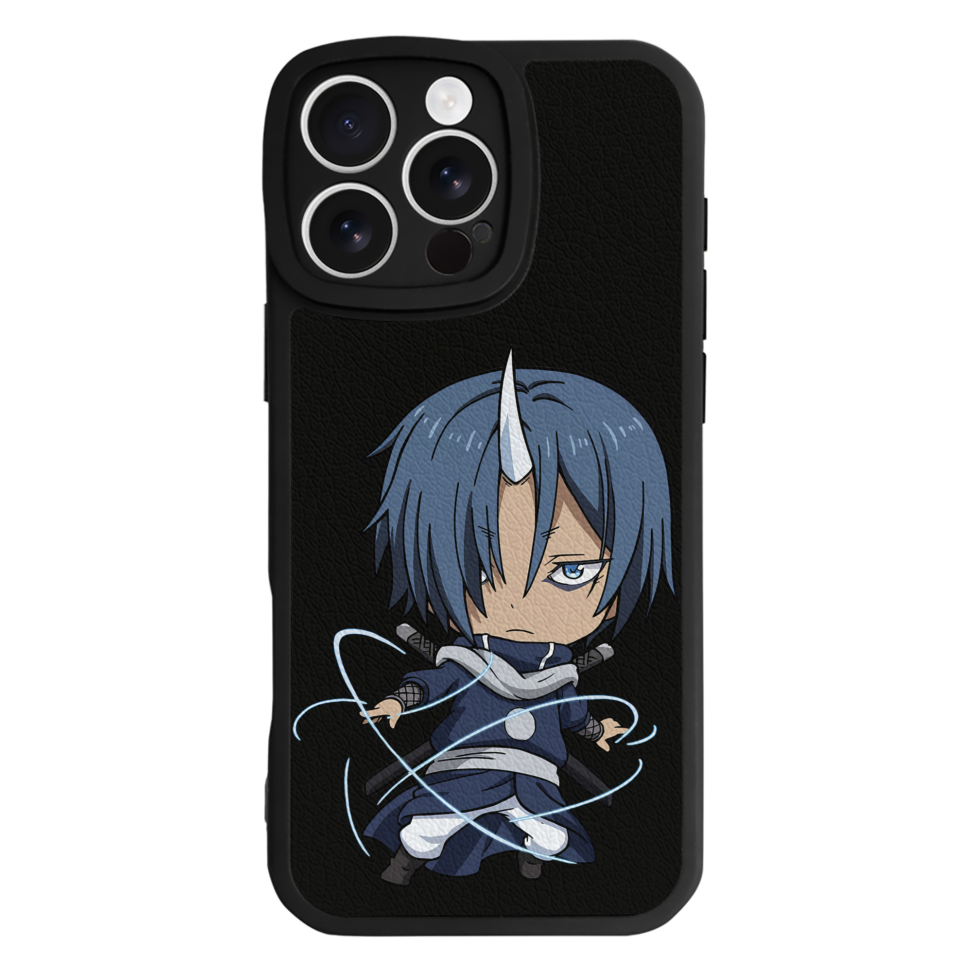 （画像用） 転スラ Regarding Reincarnated to Slime 【iPhone 16シリーズ対応】シリコンスマホケース（レザー調） 材質：シリコン